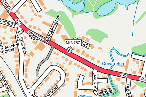 ML3 7BZ map - OS OpenMap – Local (Ordnance Survey) ML3 7BZ map - OS OpenMap – Local (Ordnance Survey)