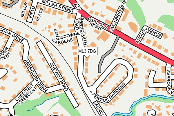 ML3 7DG map - OS OpenMap – Local (Ordnance Survey) ML3 7DG map - OS OpenMap – Local (Ordnance Survey)