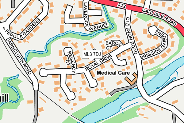 ML3 7DJ map - OS OpenMap – Local (Ordnance Survey) ML3 7DJ map - OS OpenMap – Local (Ordnance Survey)
