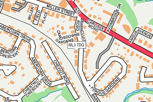 ML3 7DQ map - OS OpenMap – Local (Ordnance Survey) ML3 7DQ map - OS OpenMap – Local (Ordnance Survey)