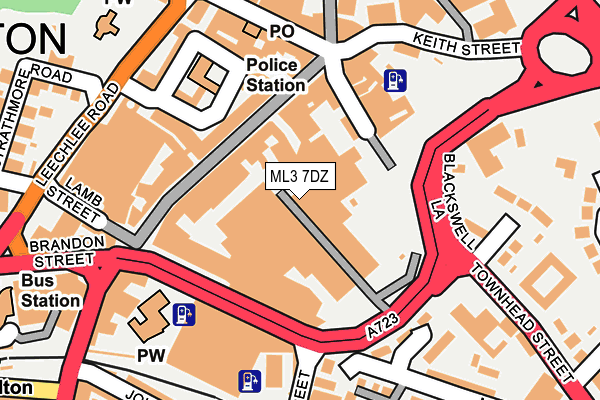 ML3 7DZ map - OS OpenMap – Local (Ordnance Survey) ML3 7DZ map - OS OpenMap – Local (Ordnance Survey)