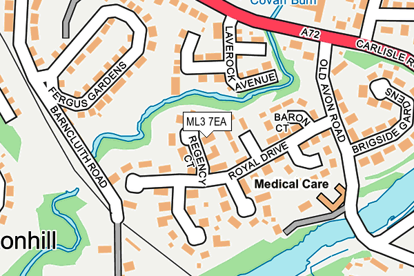 ML3 7EA map - OS OpenMap – Local (Ordnance Survey)