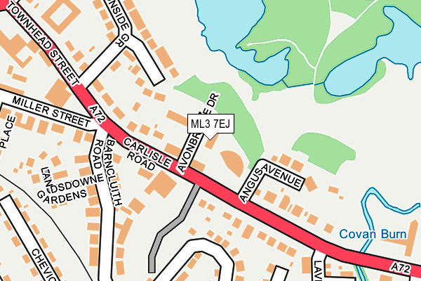 ML3 7EJ map - OS OpenMap – Local (Ordnance Survey)