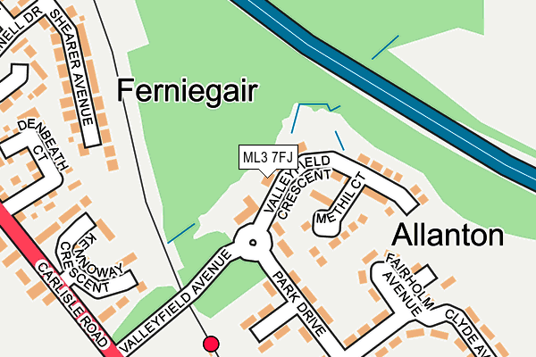 ML3 7FJ map - OS OpenMap – Local (Ordnance Survey) ML3 7FJ map - OS OpenMap – Local (Ordnance Survey)