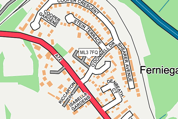 ML3 7FQ map - OS OpenMap – Local (Ordnance Survey) ML3 7FQ map - OS OpenMap – Local (Ordnance Survey)