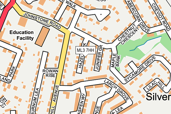ML3 7HH map - OS OpenMap – Local (Ordnance Survey) ML3 7HH map - OS OpenMap – Local (Ordnance Survey)