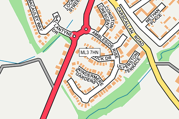 ML3 7HN map - OS OpenMap – Local (Ordnance Survey)