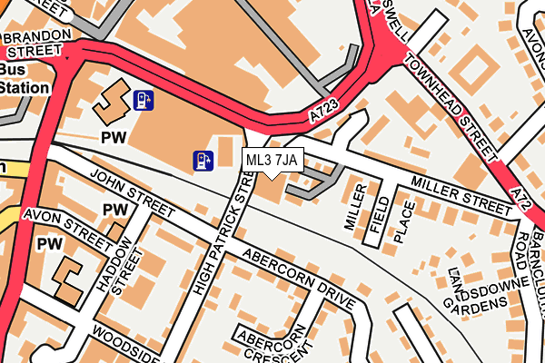 ML3 7JA map - OS OpenMap – Local (Ordnance Survey) ML3 7JA map - OS OpenMap – Local (Ordnance Survey)