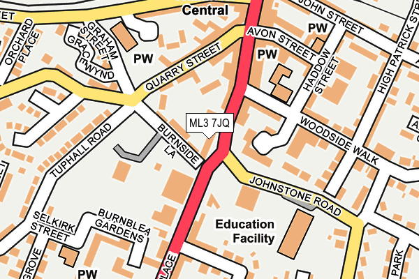 ML3 7JQ map - OS OpenMap – Local (Ordnance Survey) ML3 7JQ map - OS OpenMap – Local (Ordnance Survey)