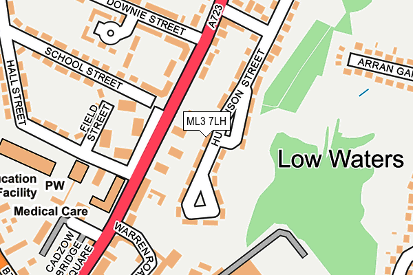 ML3 7LH map - OS OpenMap – Local (Ordnance Survey) ML3 7LH map - OS OpenMap – Local (Ordnance Survey)