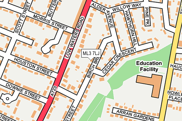 ML3 7LJ map - OS OpenMap – Local (Ordnance Survey) ML3 7LJ map - OS OpenMap – Local (Ordnance Survey)