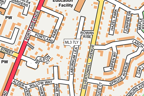 ML3 7LY map - OS OpenMap – Local (Ordnance Survey) ML3 7LY map - OS OpenMap – Local (Ordnance Survey)