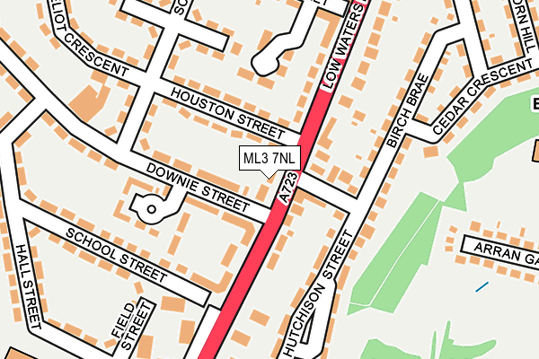 ML3 7NL map - OS OpenMap – Local (Ordnance Survey) ML3 7NL map - OS OpenMap – Local (Ordnance Survey)