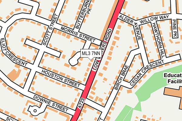 ML3 7NN map - OS OpenMap – Local (Ordnance Survey) ML3 7NN map - OS OpenMap – Local (Ordnance Survey)