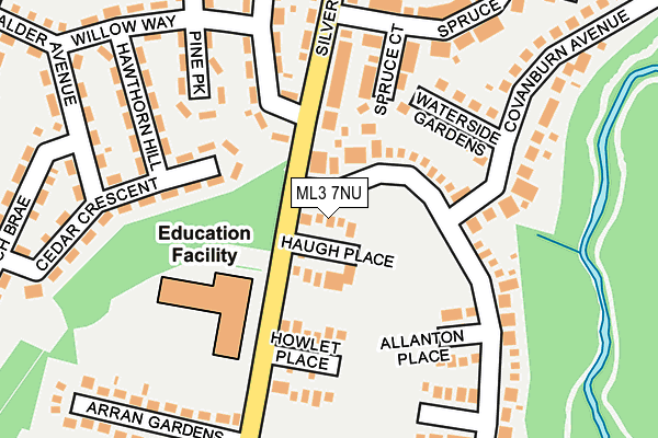 ML3 7NU map - OS OpenMap – Local (Ordnance Survey) ML3 7NU map - OS OpenMap – Local (Ordnance Survey)