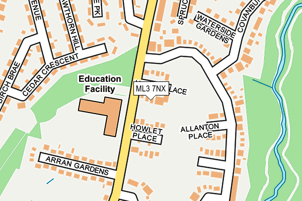 ML3 7NX map - OS OpenMap – Local (Ordnance Survey)