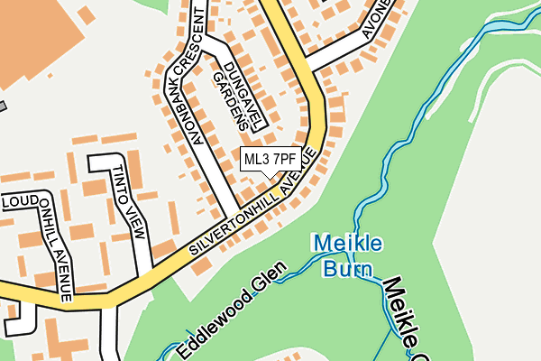 ML3 7PF map - OS OpenMap – Local (Ordnance Survey) ML3 7PF map - OS OpenMap – Local (Ordnance Survey)