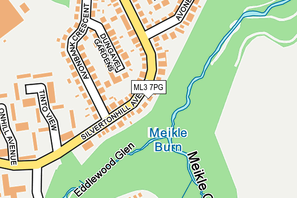 ML3 7PG map - OS OpenMap – Local (Ordnance Survey) ML3 7PG map - OS OpenMap – Local (Ordnance Survey)