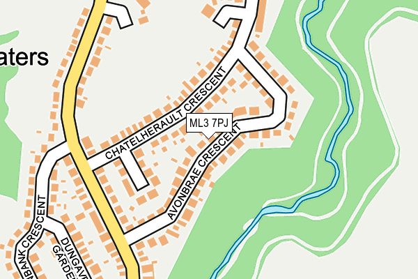 ML3 7PJ map - OS OpenMap – Local (Ordnance Survey) ML3 7PJ map - OS OpenMap – Local (Ordnance Survey)
