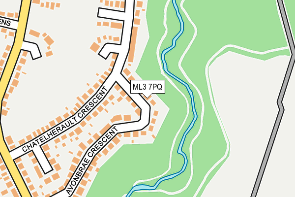 ML3 7PQ map - OS OpenMap – Local (Ordnance Survey) ML3 7PQ map - OS OpenMap – Local (Ordnance Survey)
