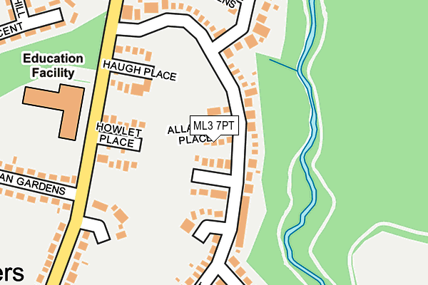 ML3 7PT map - OS OpenMap – Local (Ordnance Survey) ML3 7PT map - OS OpenMap – Local (Ordnance Survey)