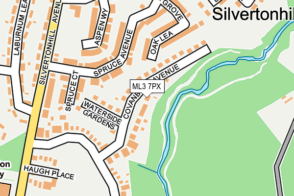 ML3 7PX map - OS OpenMap – Local (Ordnance Survey) ML3 7PX map - OS OpenMap – Local (Ordnance Survey)