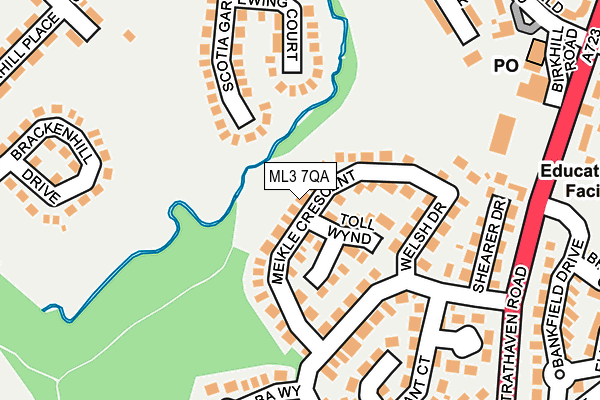 ML3 7QA map - OS OpenMap – Local (Ordnance Survey) ML3 7QA map - OS OpenMap – Local (Ordnance Survey)