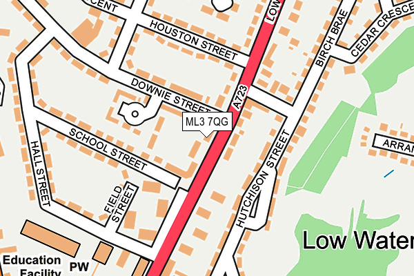 ML3 7QG map - OS OpenMap – Local (Ordnance Survey) ML3 7QG map - OS OpenMap – Local (Ordnance Survey)