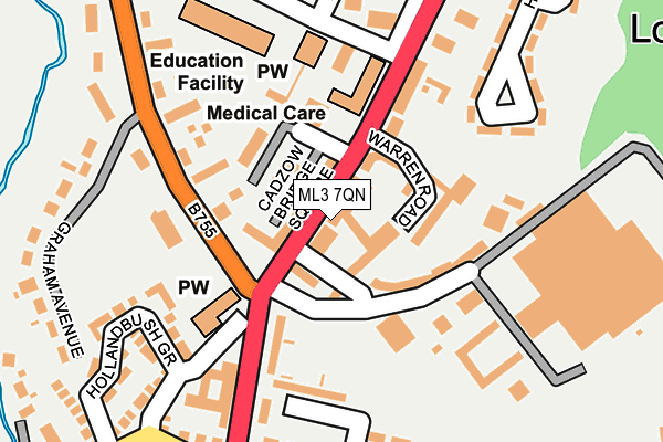ML3 7QN map - OS OpenMap – Local (Ordnance Survey) ML3 7QN map - OS OpenMap – Local (Ordnance Survey)