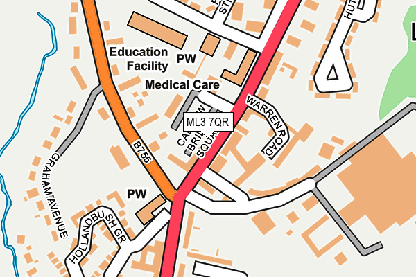ML3 7QR map - OS OpenMap – Local (Ordnance Survey) ML3 7QR map - OS OpenMap – Local (Ordnance Survey)