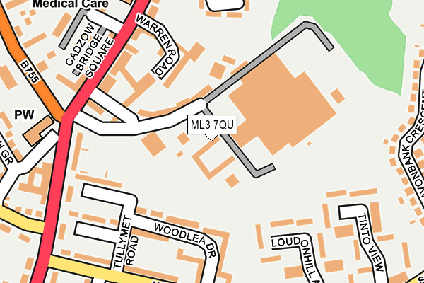 ML3 7QU map - OS OpenMap – Local (Ordnance Survey) ML3 7QU map - OS OpenMap – Local (Ordnance Survey)