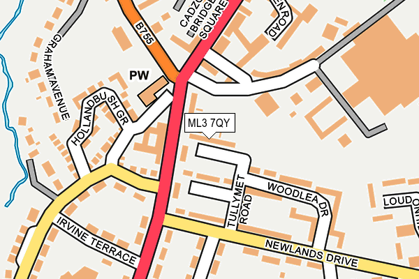 ML3 7QY map - OS OpenMap – Local (Ordnance Survey)