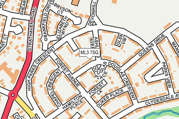 ML3 7SQ map - OS OpenMap – Local (Ordnance Survey) ML3 7SQ map - OS OpenMap – Local (Ordnance Survey)