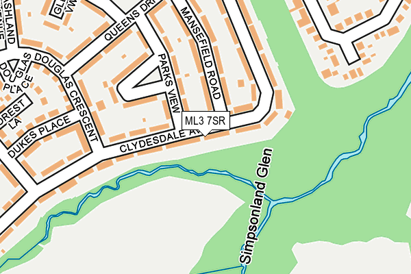 ML3 7SR map - OS OpenMap – Local (Ordnance Survey) ML3 7SR map - OS OpenMap – Local (Ordnance Survey)
