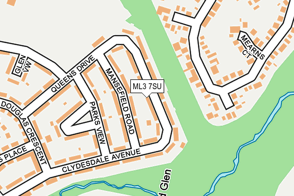ML3 7SU map - OS OpenMap – Local (Ordnance Survey) ML3 7SU map - OS OpenMap – Local (Ordnance Survey)