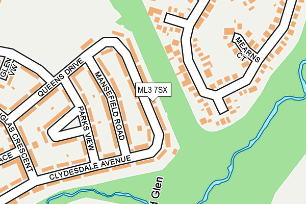 ML3 7SX map - OS OpenMap – Local (Ordnance Survey) ML3 7SX map - OS OpenMap – Local (Ordnance Survey)