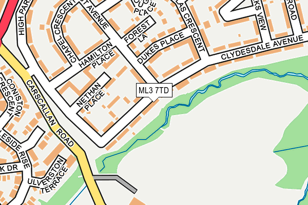 ML3 7TD map - OS OpenMap – Local (Ordnance Survey) ML3 7TD map - OS OpenMap – Local (Ordnance Survey)