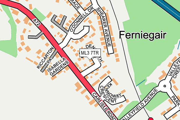ML3 7TR map - OS OpenMap – Local (Ordnance Survey)