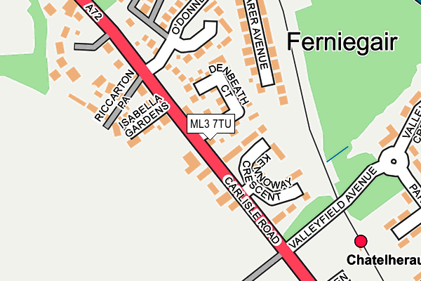 ML3 7TU map - OS OpenMap – Local (Ordnance Survey) ML3 7TU map - OS OpenMap – Local (Ordnance Survey)