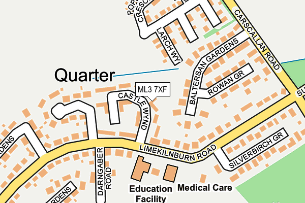 ML3 7XF map - OS OpenMap – Local (Ordnance Survey) ML3 7XF map - OS OpenMap – Local (Ordnance Survey)