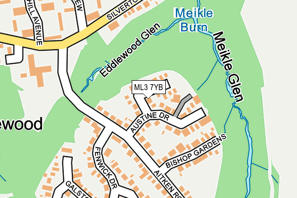 ML3 7YB map - OS OpenMap – Local (Ordnance Survey) ML3 7YB map - OS OpenMap – Local (Ordnance Survey)