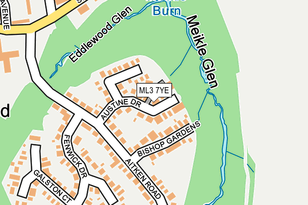 ML3 7YE map - OS OpenMap – Local (Ordnance Survey) ML3 7YE map - OS OpenMap – Local (Ordnance Survey)