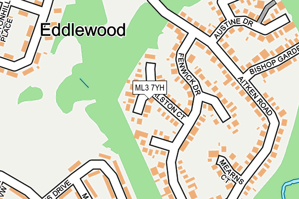 ML3 7YH map - OS OpenMap – Local (Ordnance Survey) ML3 7YH map - OS OpenMap – Local (Ordnance Survey)