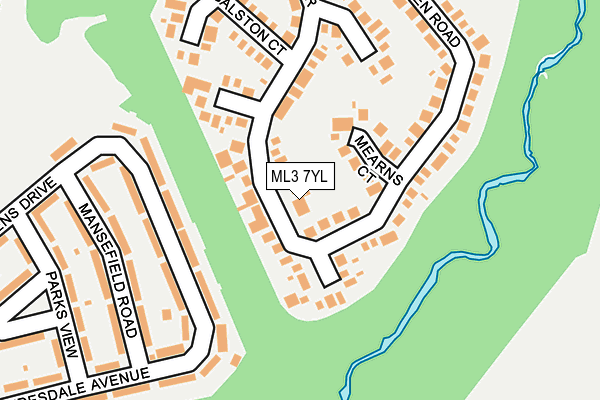 ML3 7YL map - OS OpenMap – Local (Ordnance Survey) ML3 7YL map - OS OpenMap – Local (Ordnance Survey)