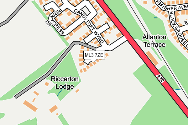 ML3 7ZE map - OS OpenMap – Local (Ordnance Survey) ML3 7ZE map - OS OpenMap – Local (Ordnance Survey)
