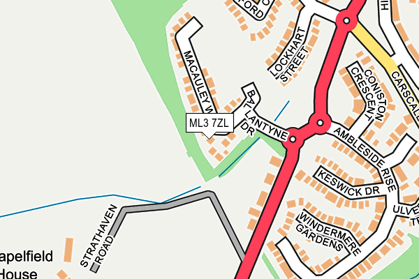 ML3 7ZL map - OS OpenMap – Local (Ordnance Survey) ML3 7ZL map - OS OpenMap – Local (Ordnance Survey)