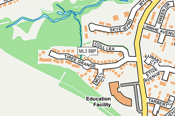 ML3 8BP map - OS OpenMap – Local (Ordnance Survey) ML3 8BP map - OS OpenMap – Local (Ordnance Survey)