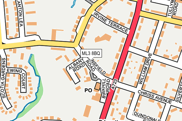 ML3 8BQ map - OS OpenMap – Local (Ordnance Survey) ML3 8BQ map - OS OpenMap – Local (Ordnance Survey)