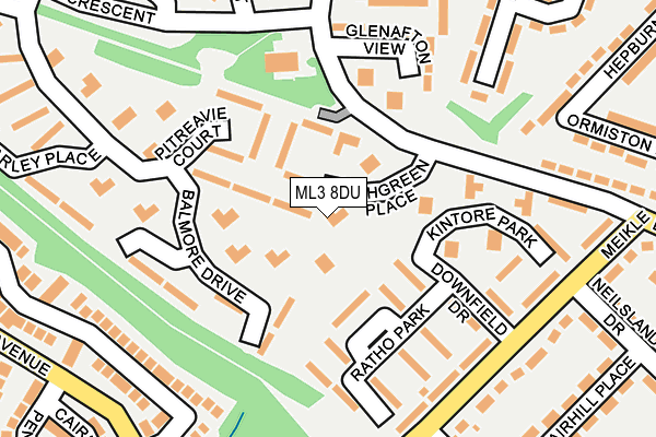 ML3 8DU map - OS OpenMap – Local (Ordnance Survey) ML3 8DU map - OS OpenMap – Local (Ordnance Survey)