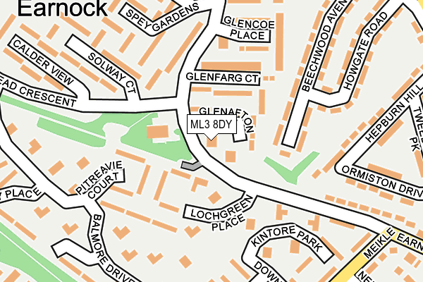 ML3 8DY map - OS OpenMap – Local (Ordnance Survey) ML3 8DY map - OS OpenMap – Local (Ordnance Survey)